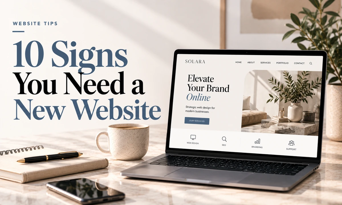 Comparing an outdated website to a modern redesign