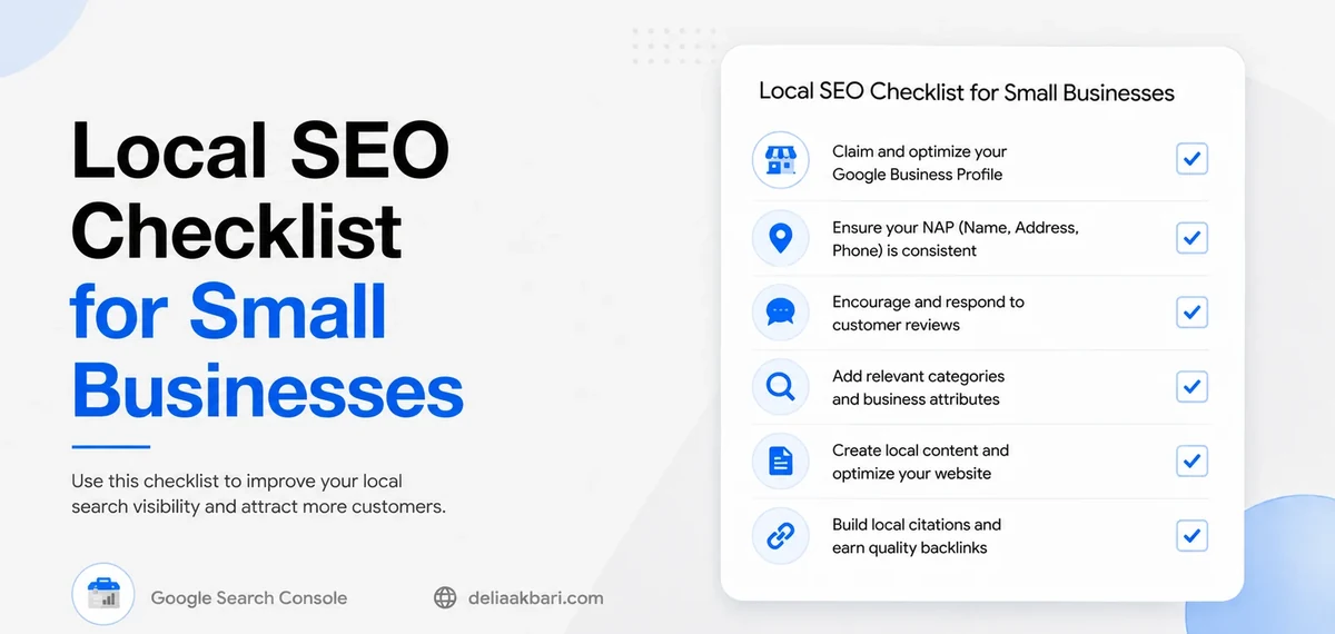 Local SEO checklist for small businesses