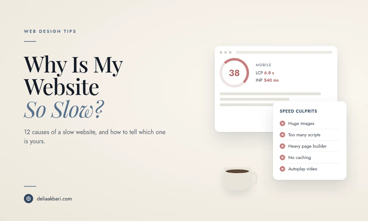 Why is my website so slow, causes of a slow website and how to diagnose them