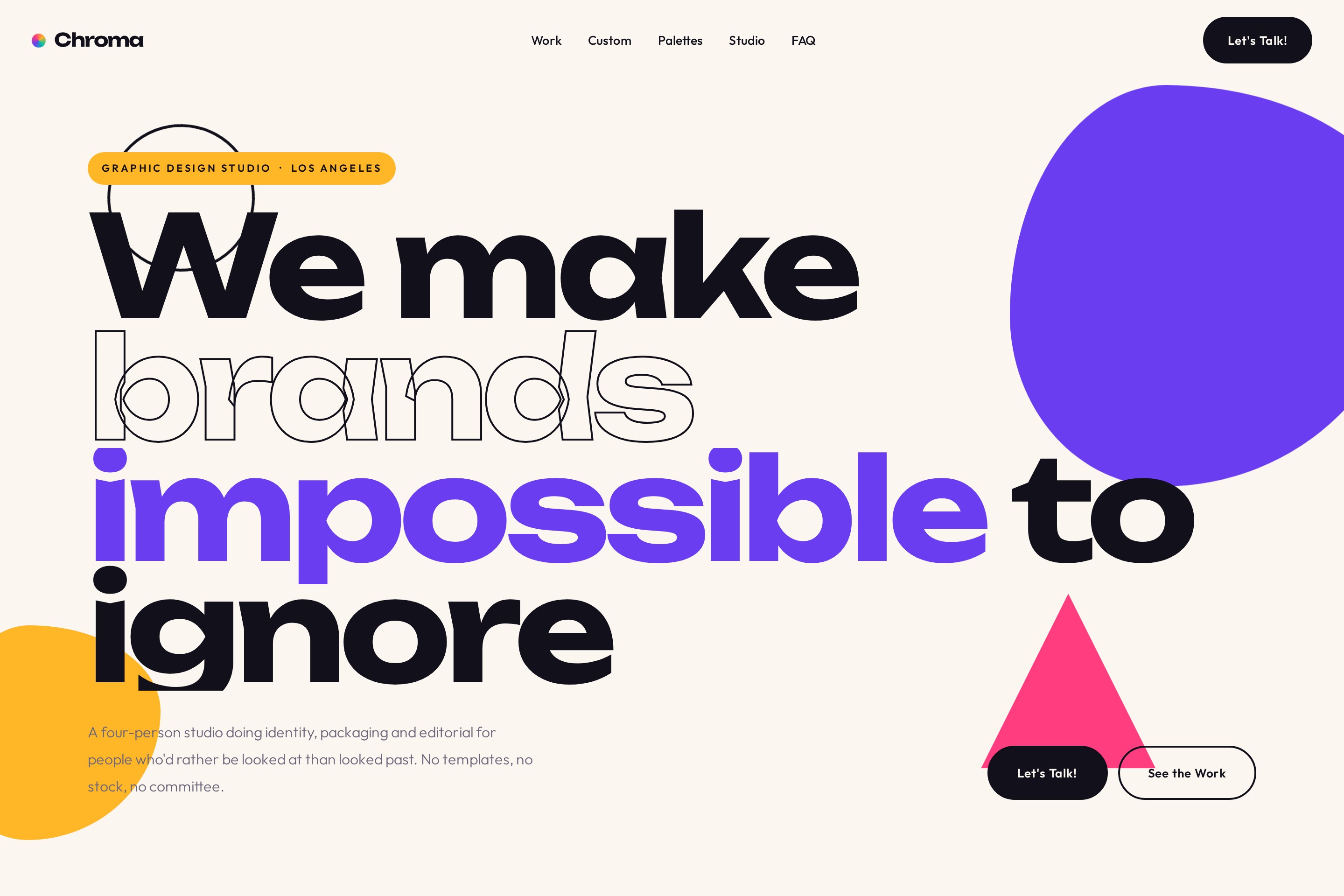 A custom website designed by Delia, shown on desktop