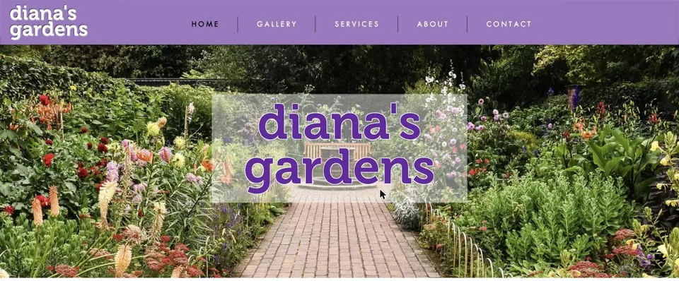Diana's Gardens website