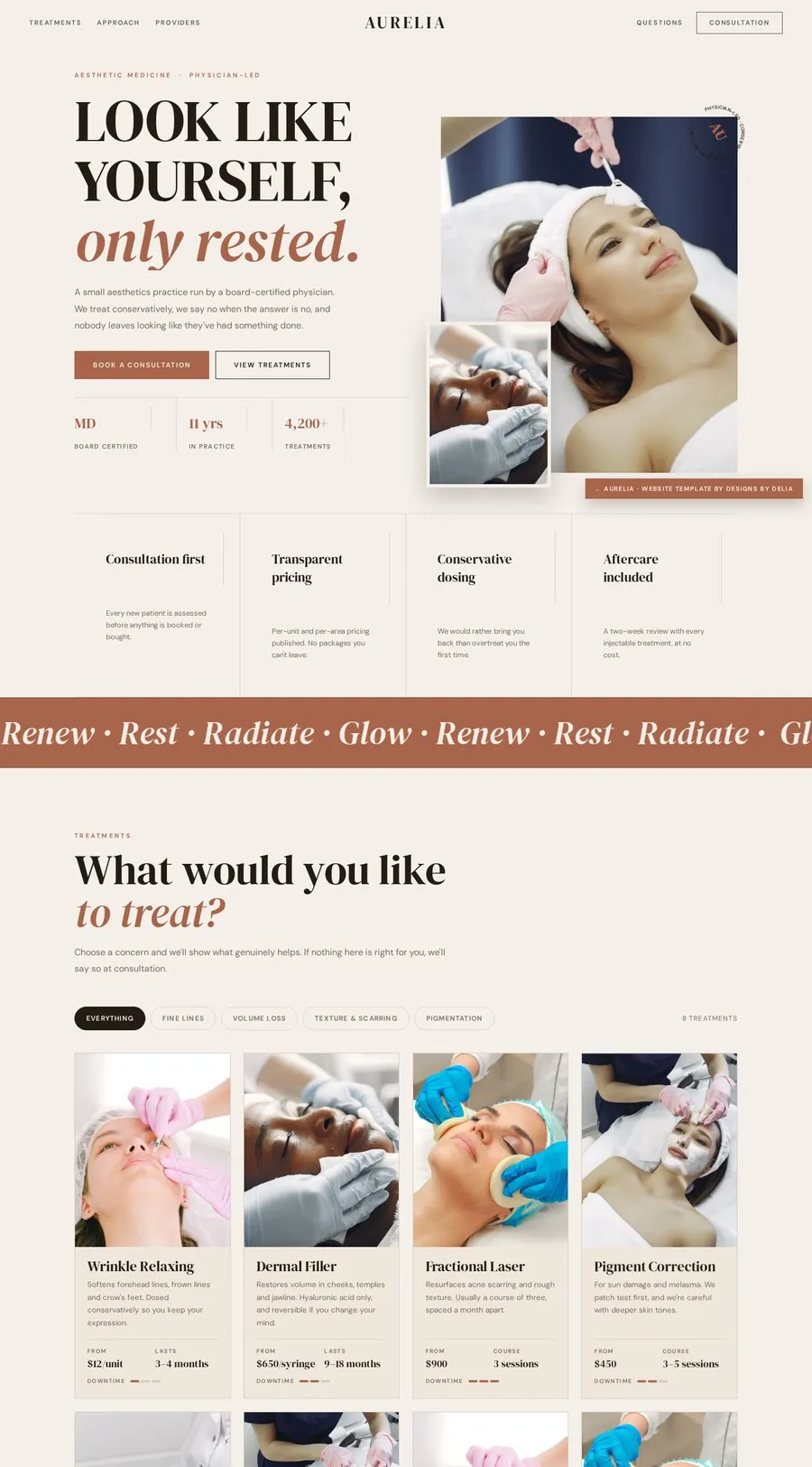 Aurelia desktop layout