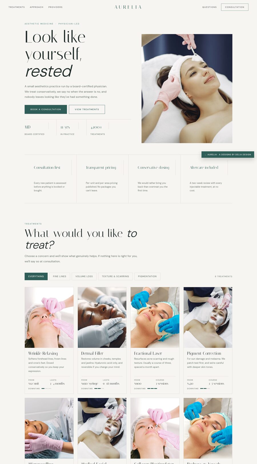 Aurelia desktop layout