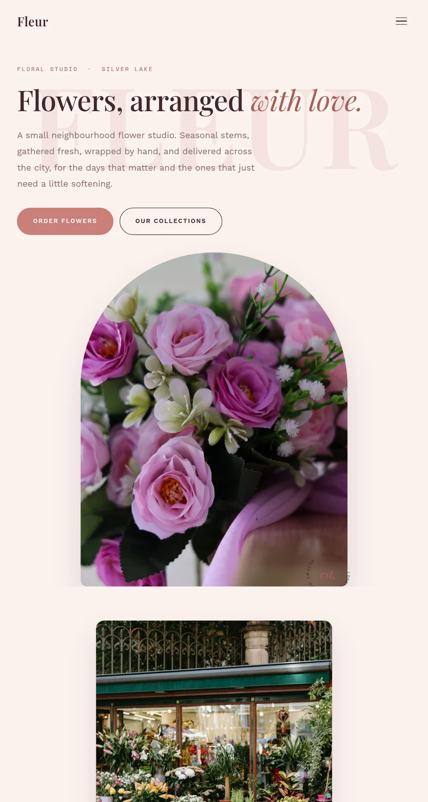 Fleur shown on a tablet