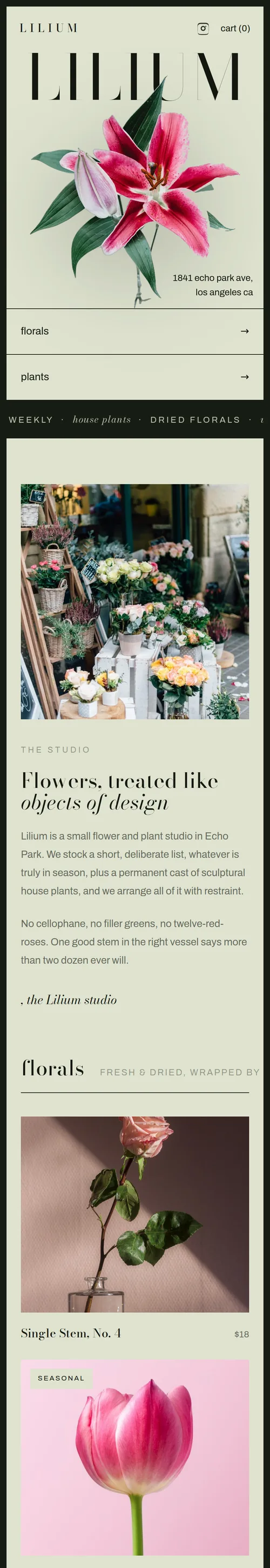 Lilium shown on a phone