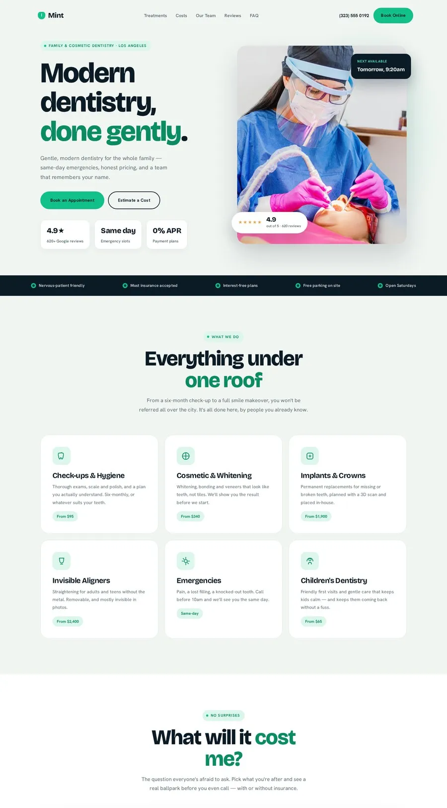 Mint desktop layout