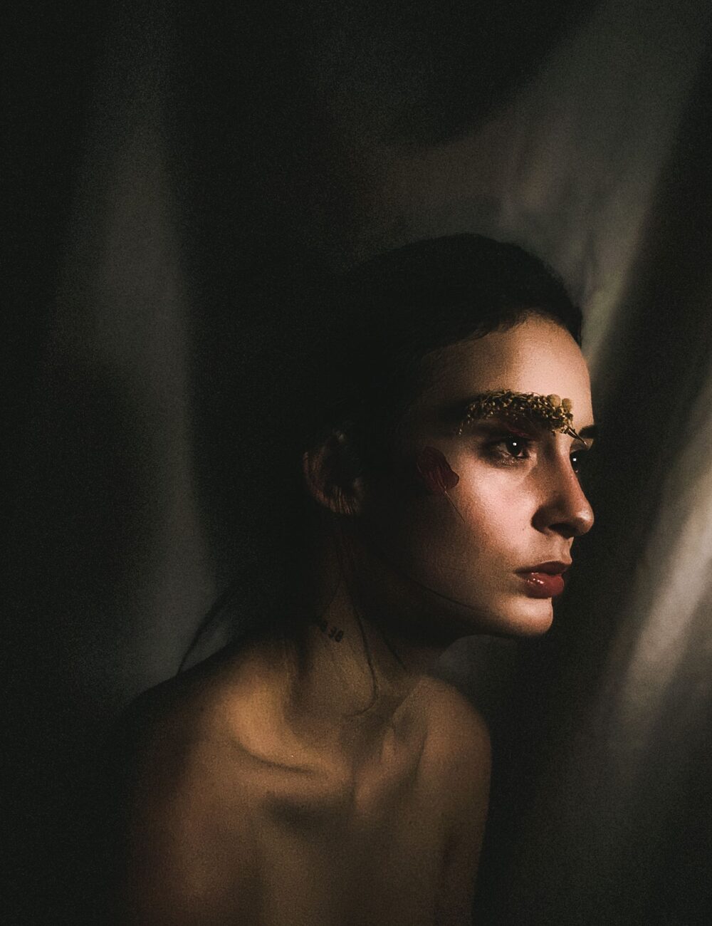 Half lit portrait