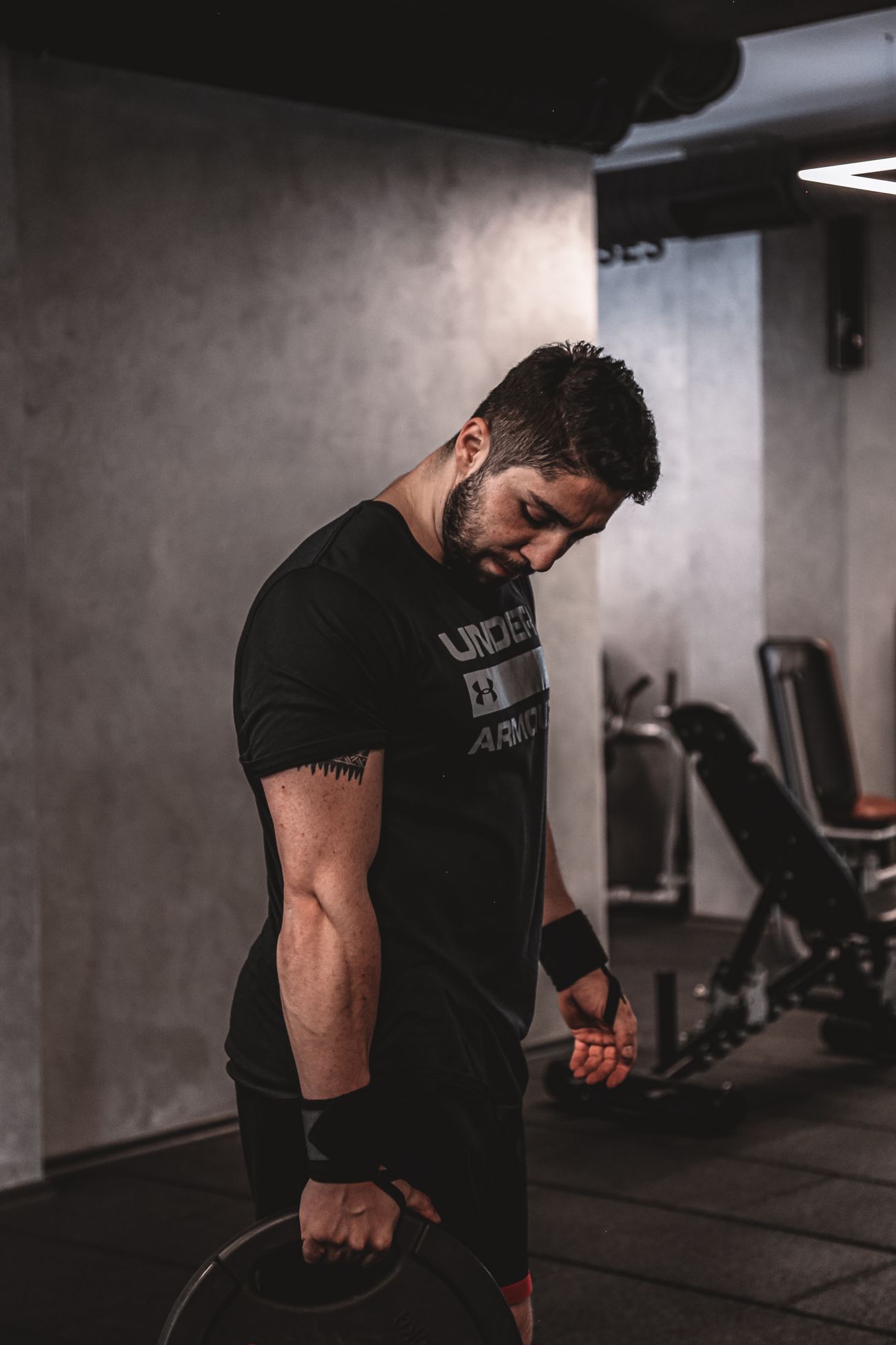 Coach in the gym
