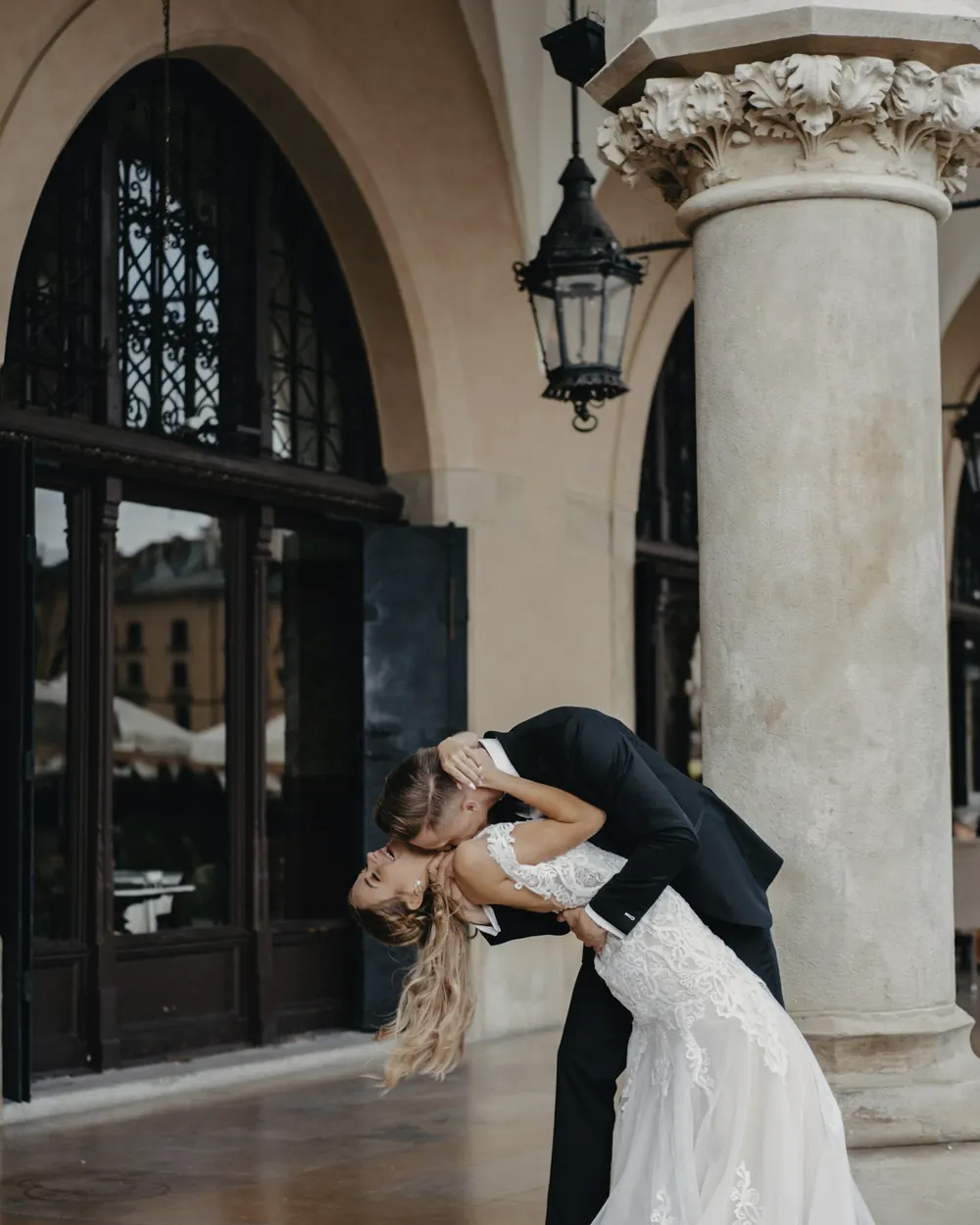Couple in a quiet moment after the ceremony