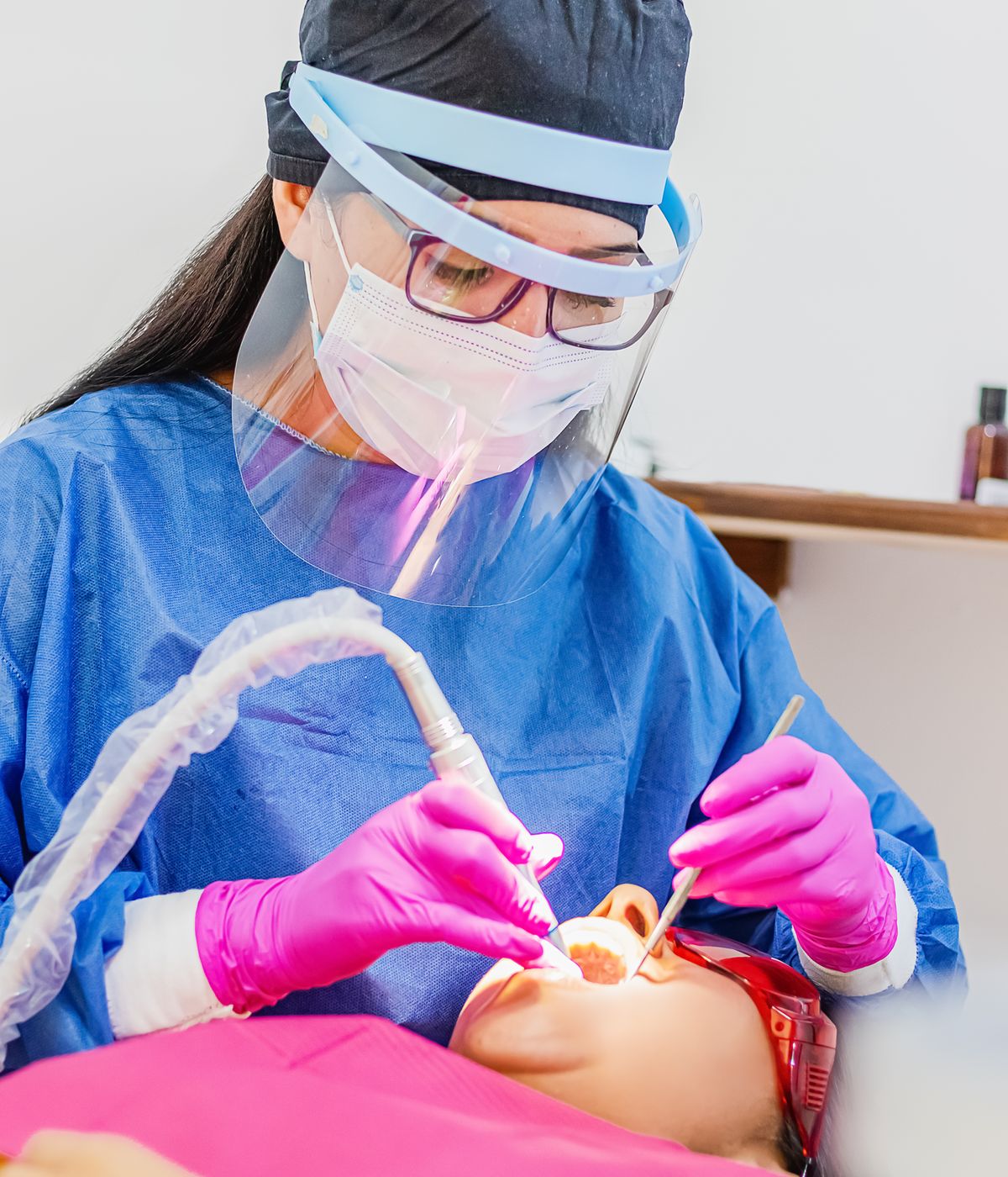 A patient with a healthy smile