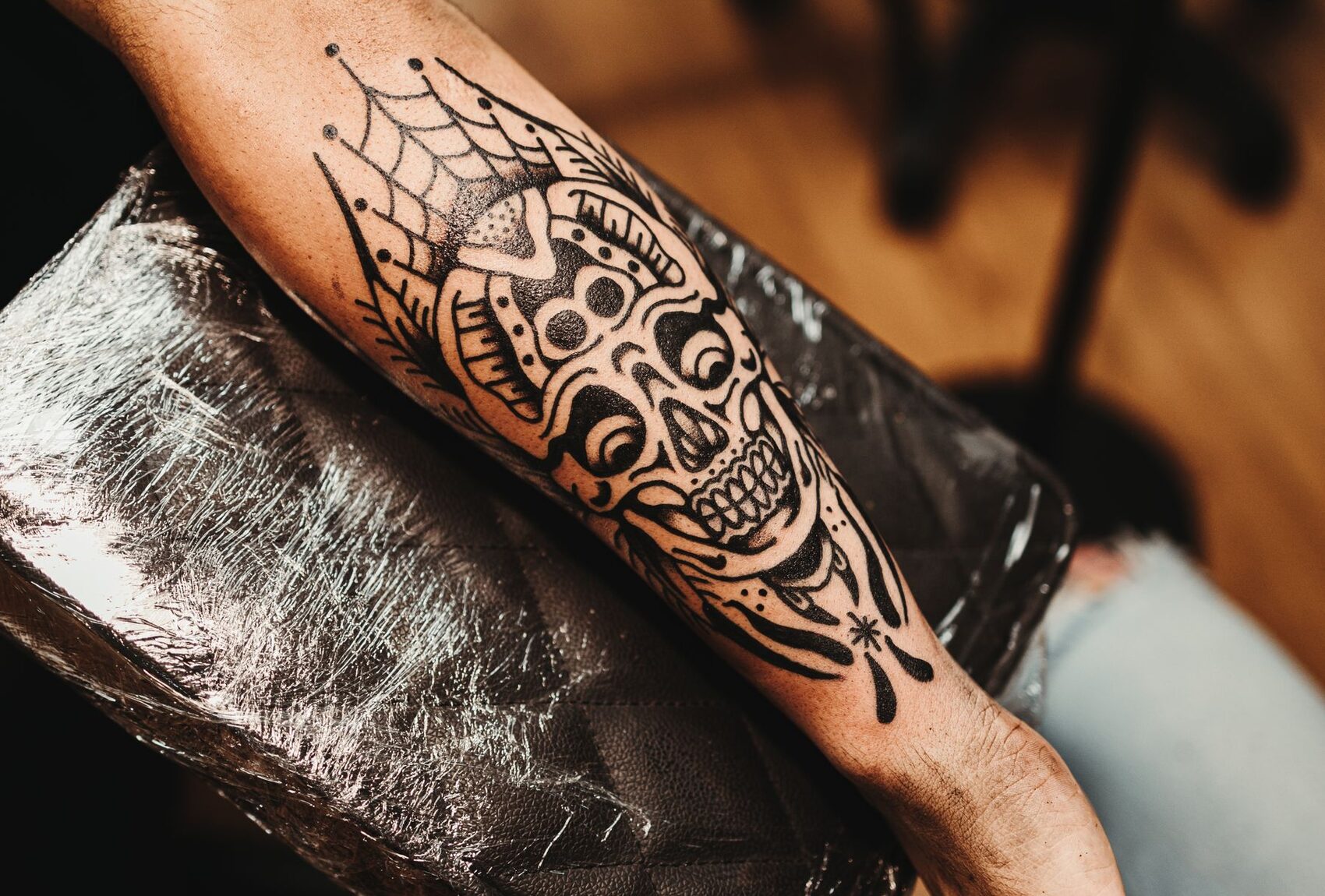 Blackwork sleeve in progress