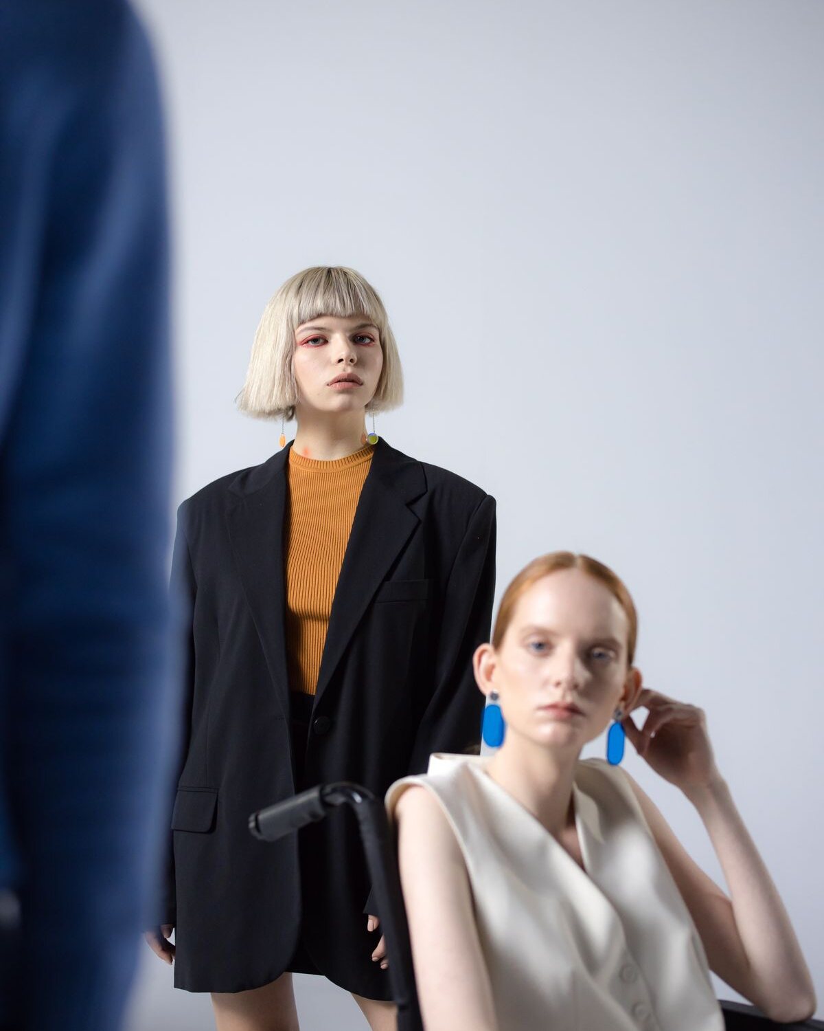 Two models in tailored autumn looks